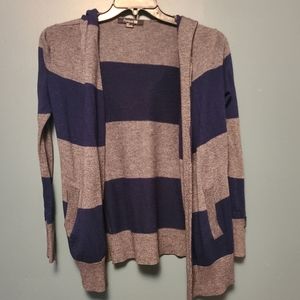 Navy blue and grey cardigan